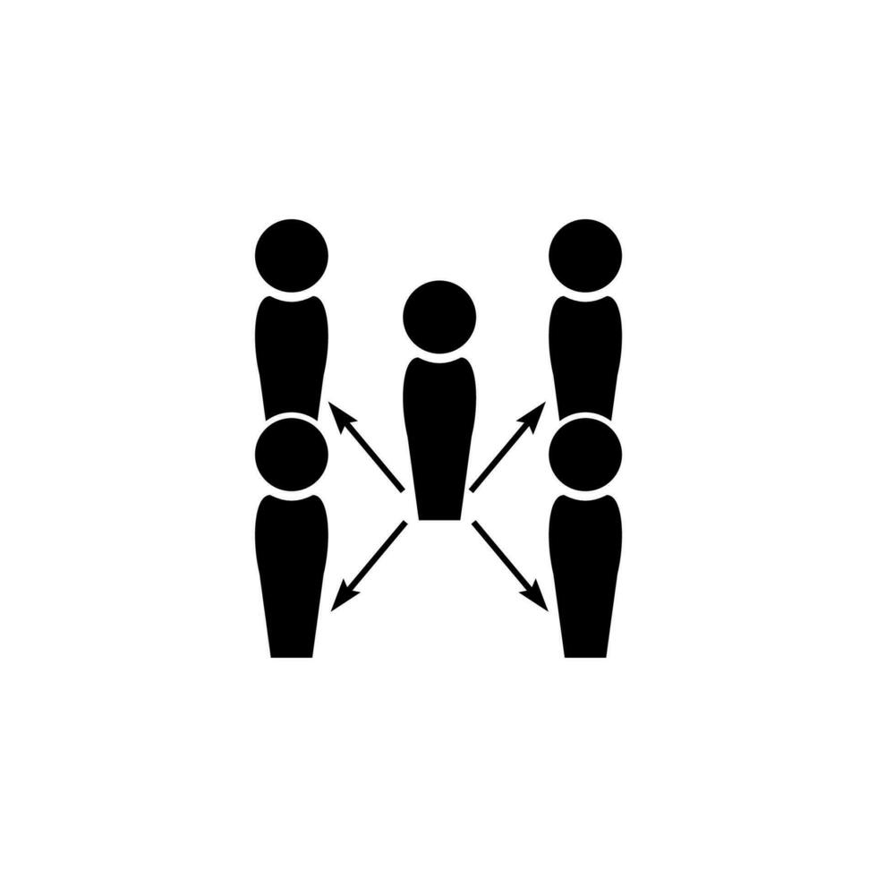 Social Network concept vector icon illustration