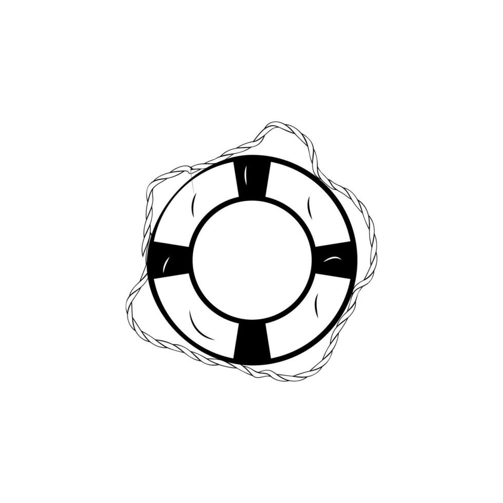 lifebuoy vector icon illustration