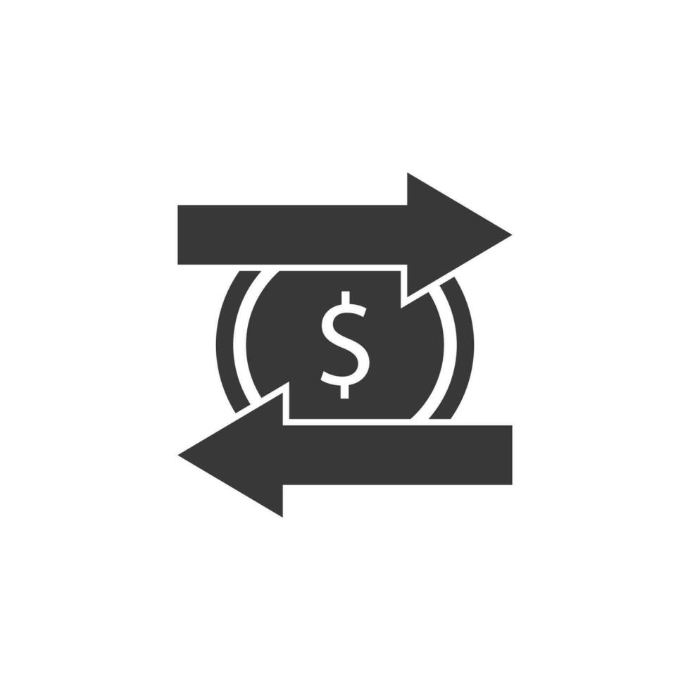 exchange, money vector icon illustration