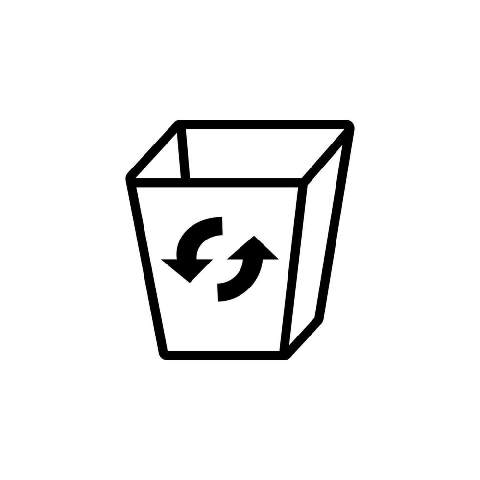 Garbage vector icon illustration