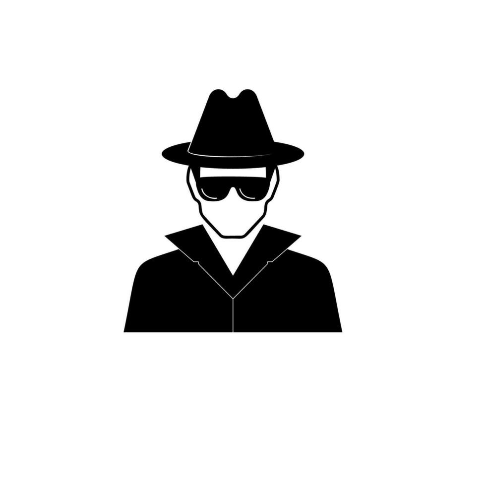 spy avatar vector icon illustration
