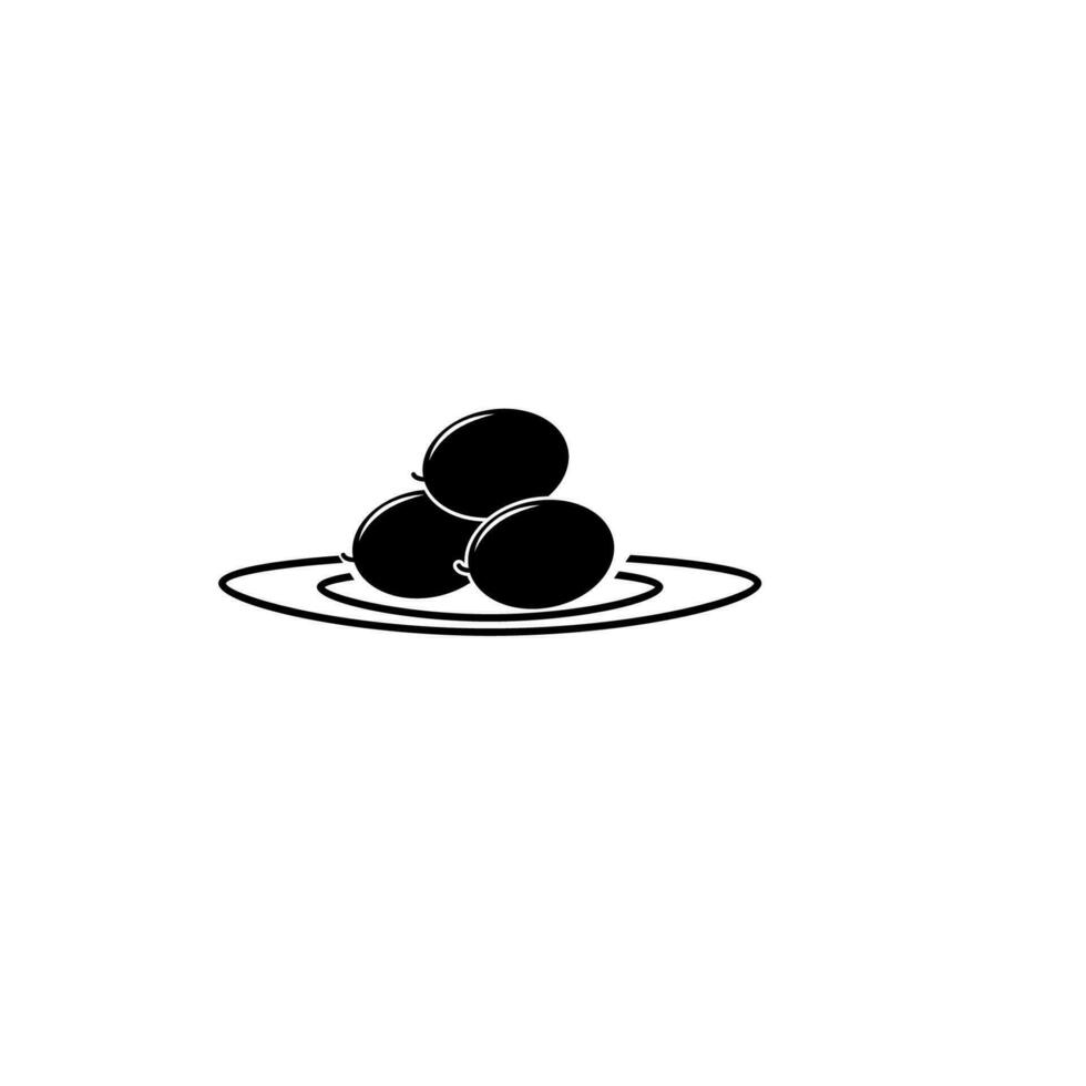 Olives vector icon illustration