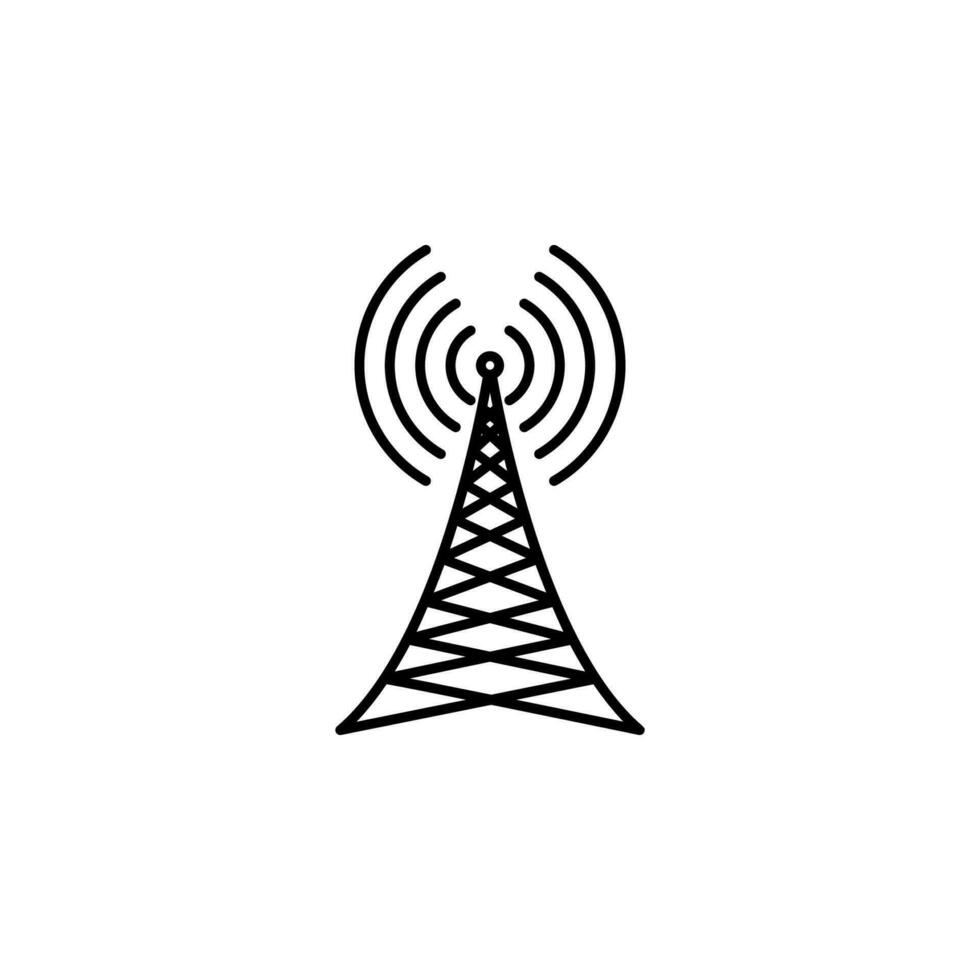 antenna, waves vector icon illustration