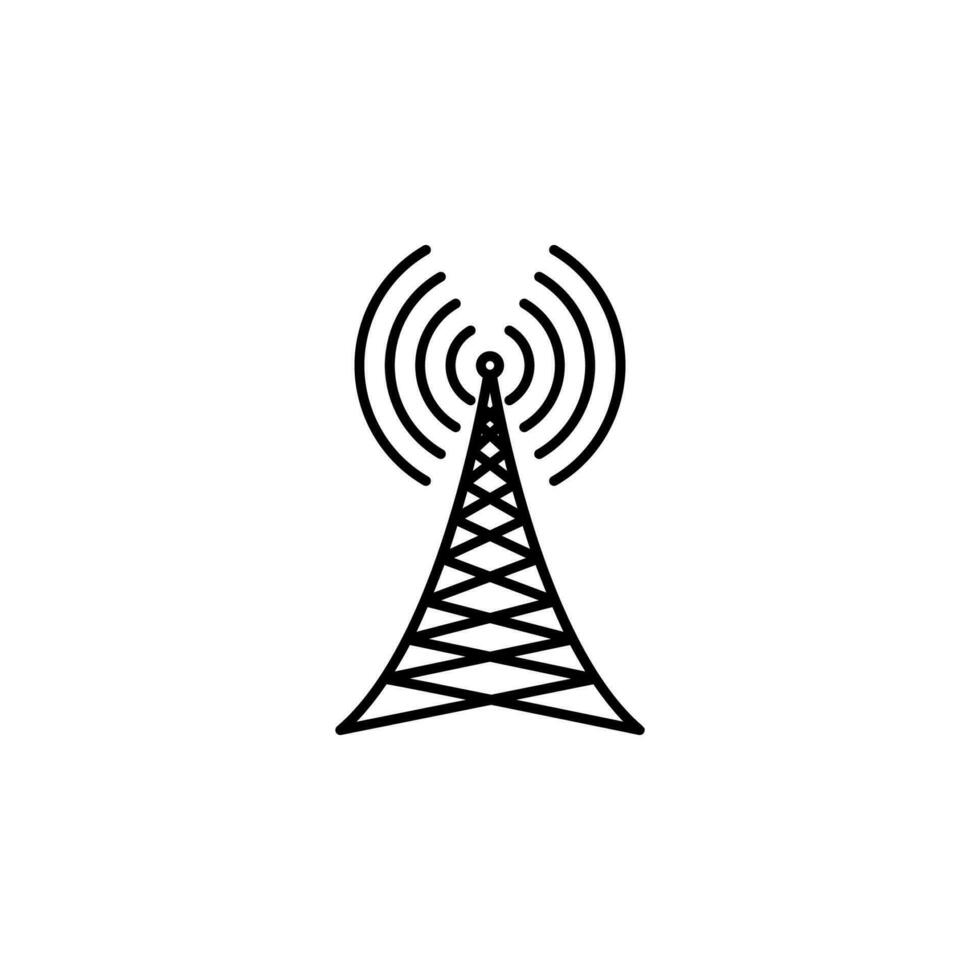 antenna, waves vector icon illustration