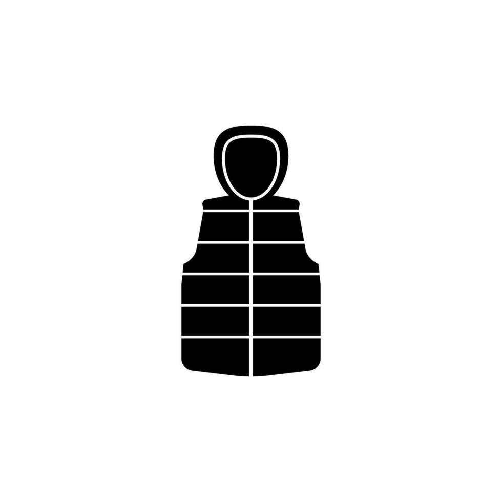 blown vest vector icon illustration