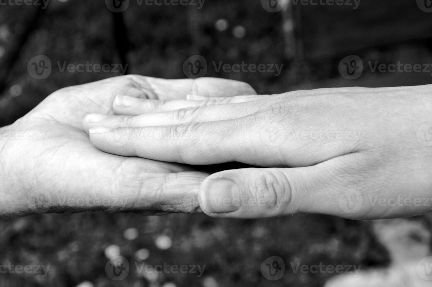 Friendship concept with hands photo
