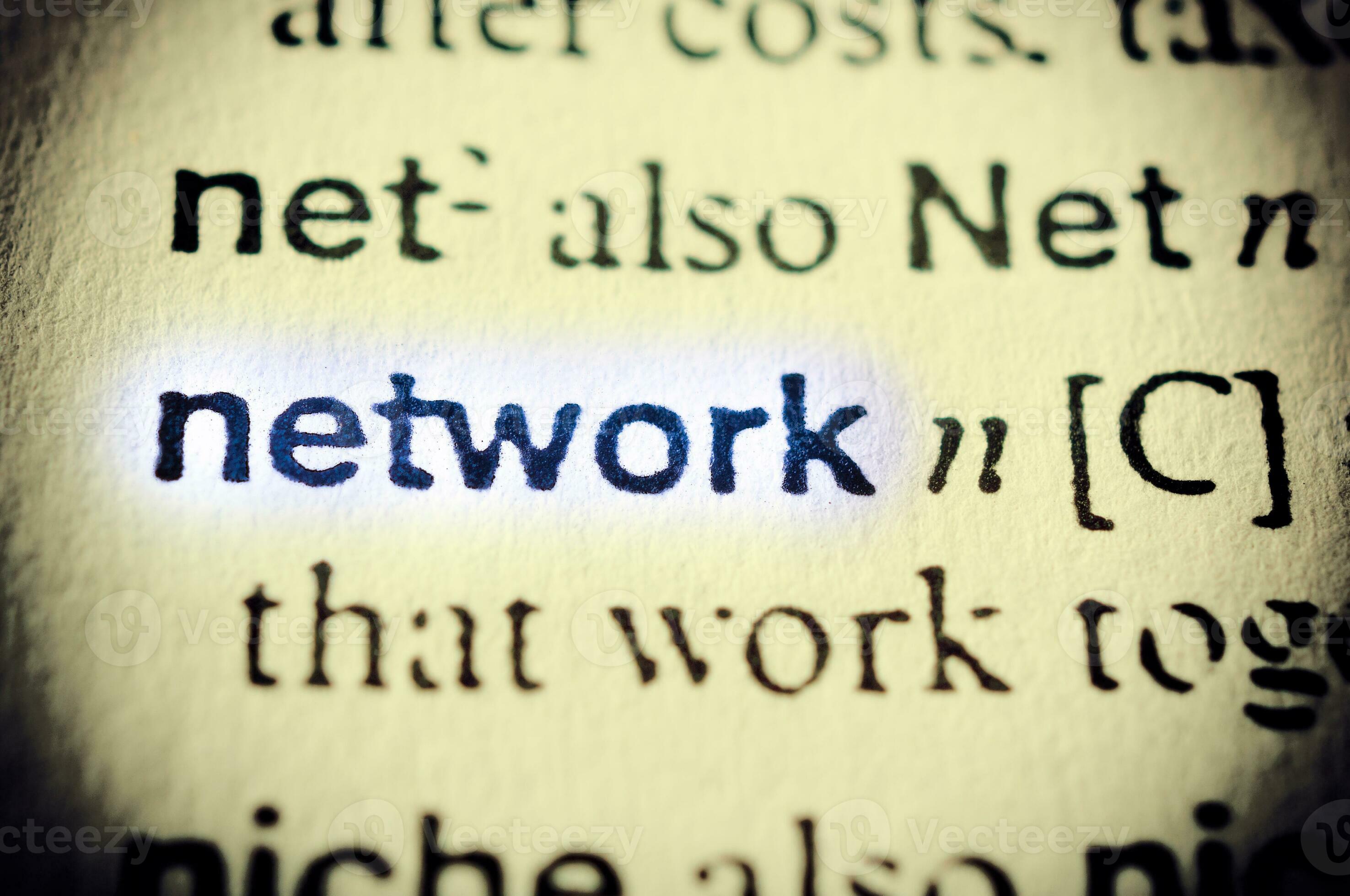 Network word in dictionary 23278651 Stock Photo at Vecteezy