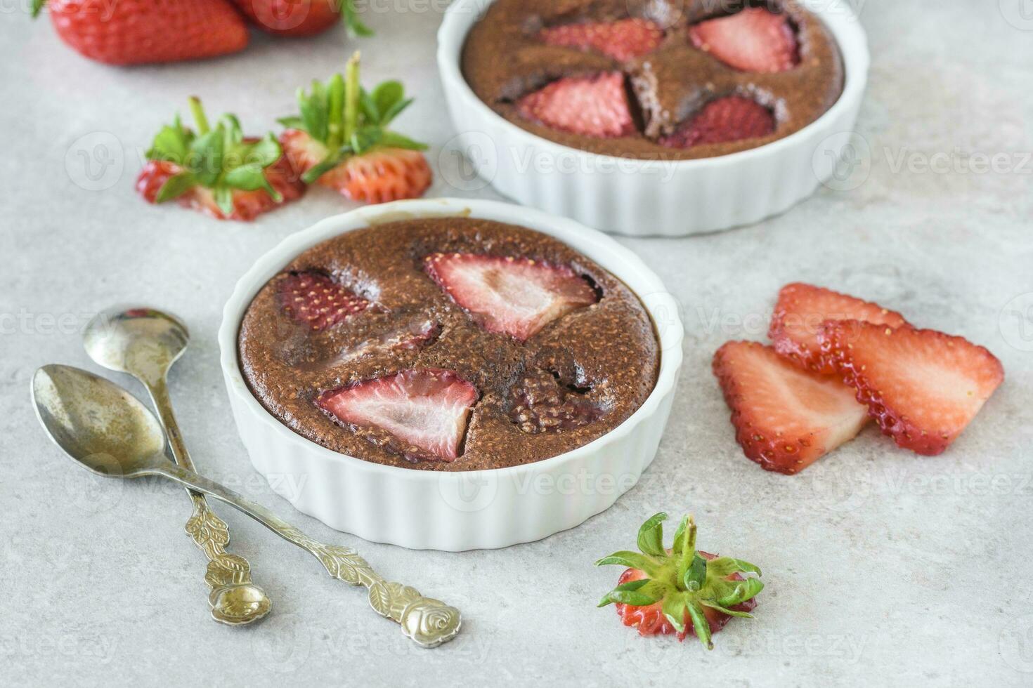 Fresh berry dessert photo