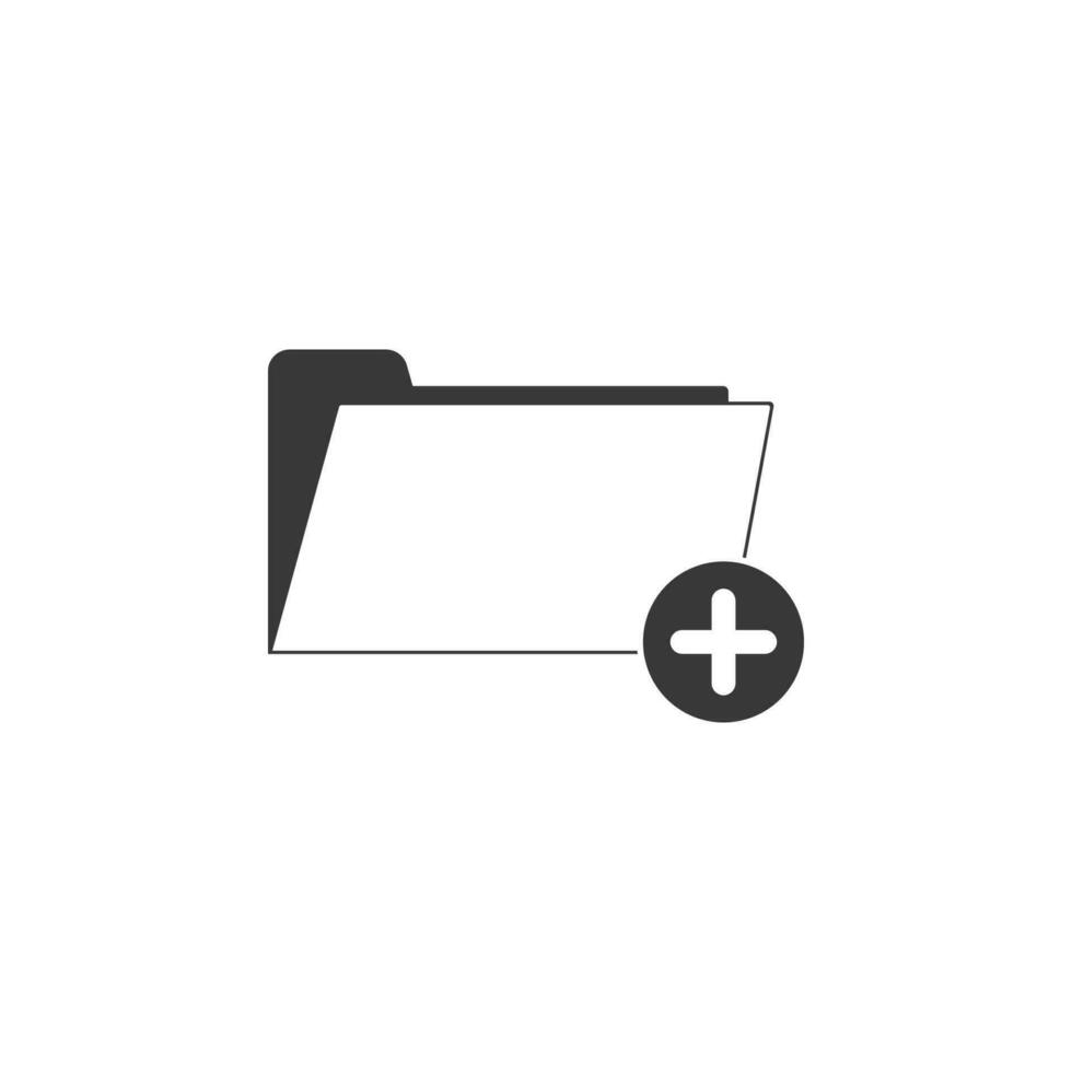Add folder vector icon illustration