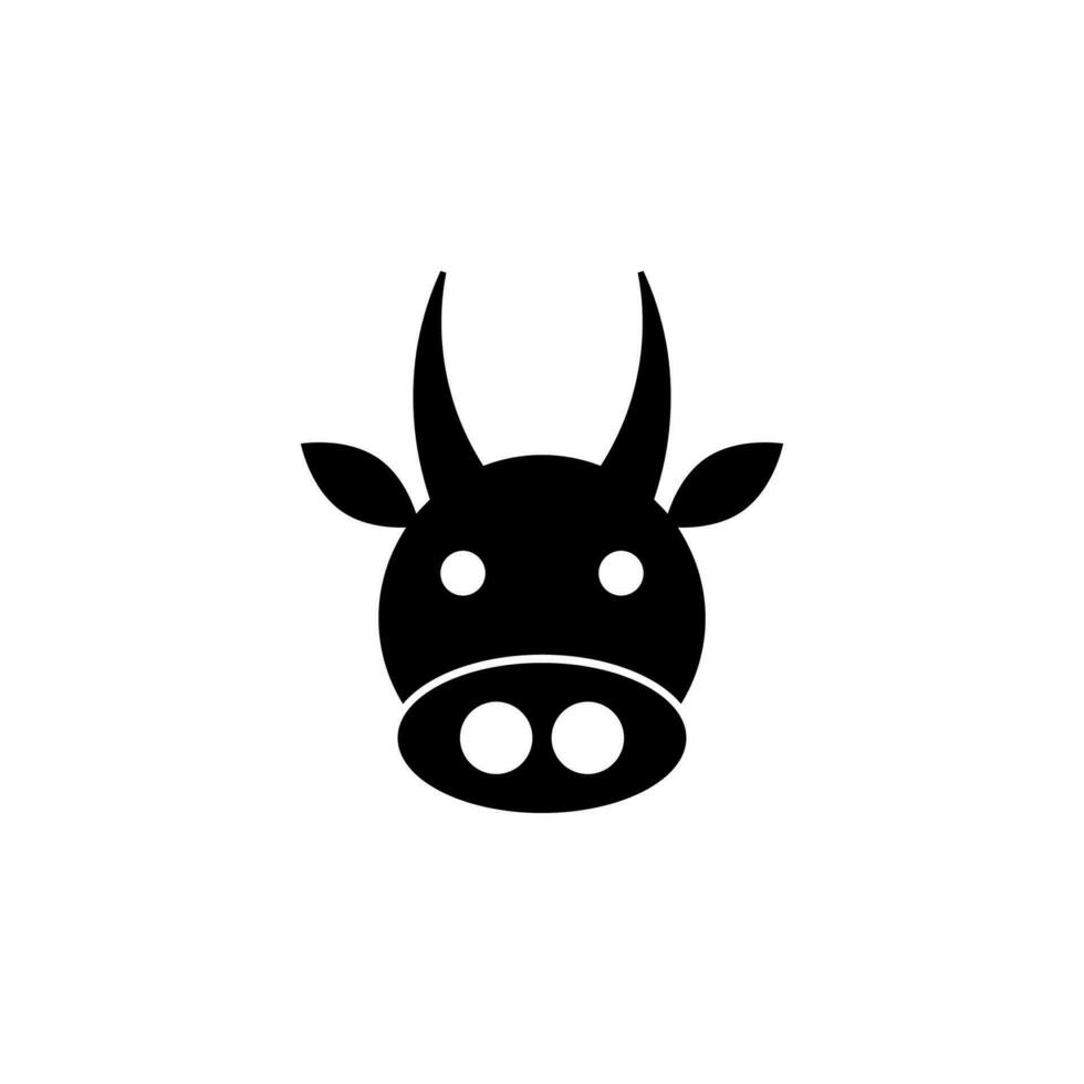 toro vector icono ilustración