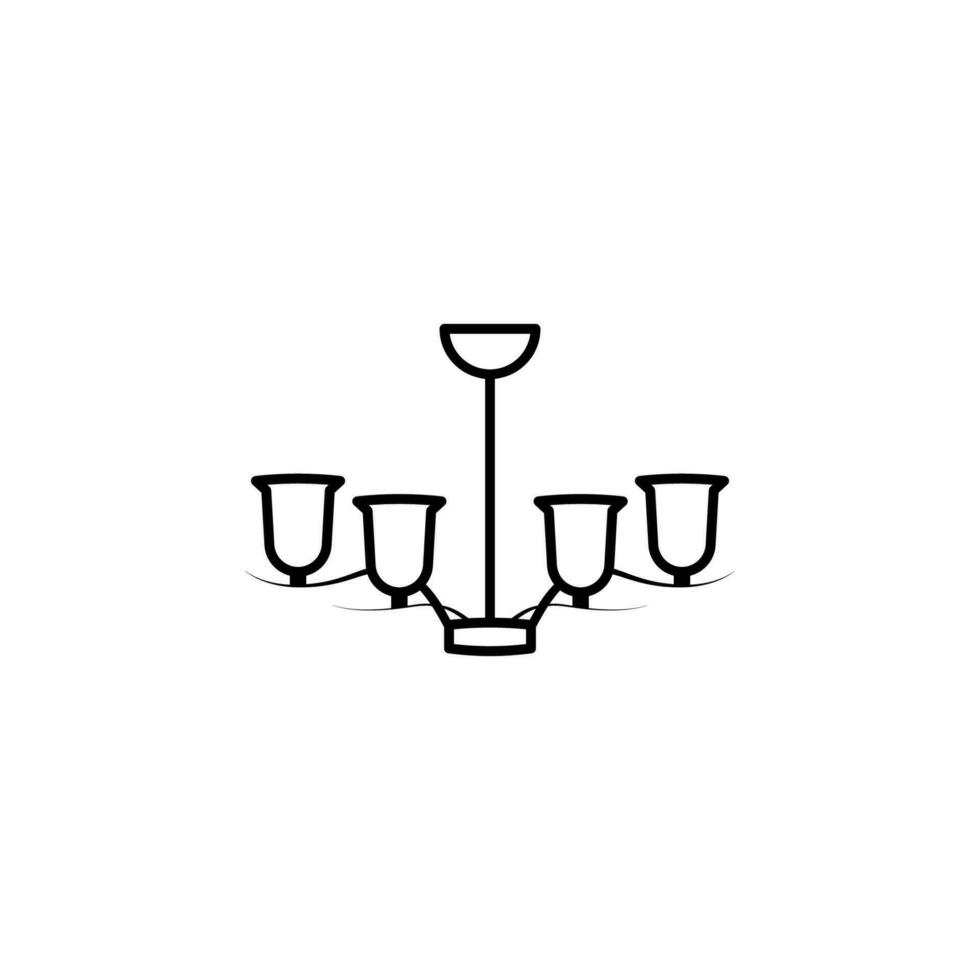 chandelier vector icon illustration