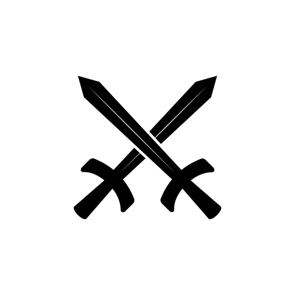 Swords vector icon illustration