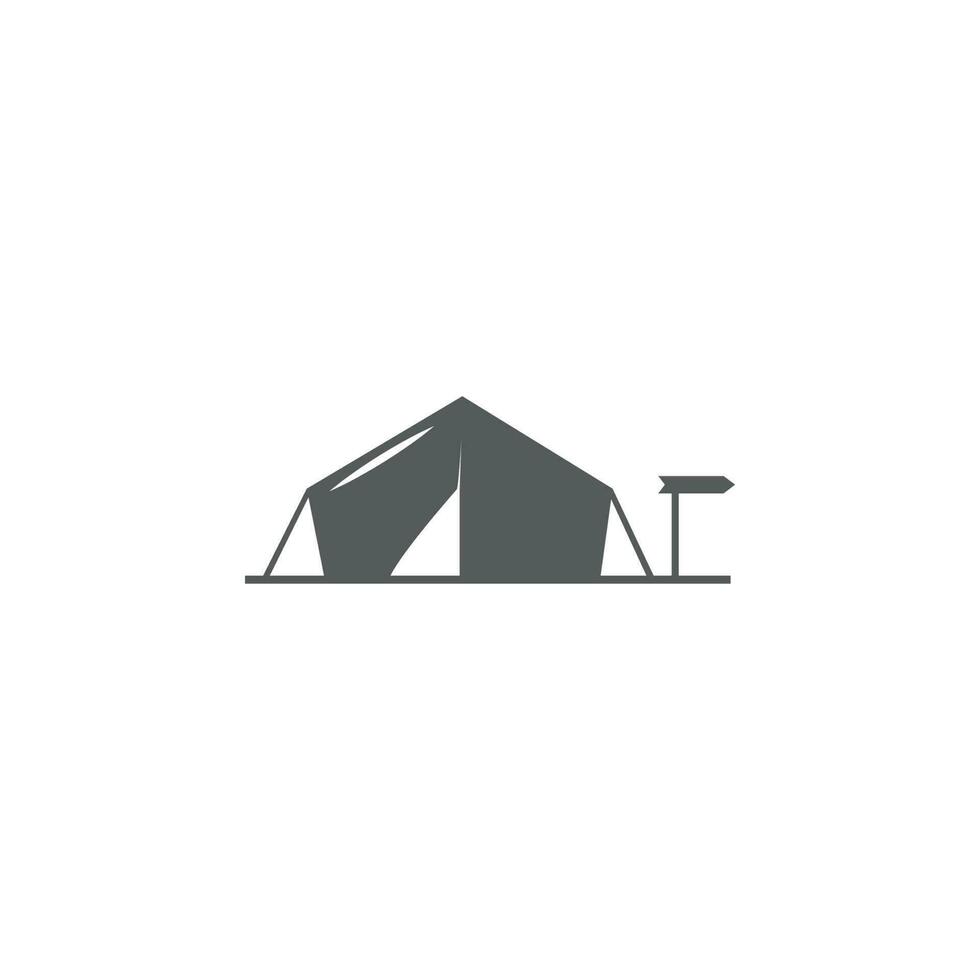 tent vector icon illustration