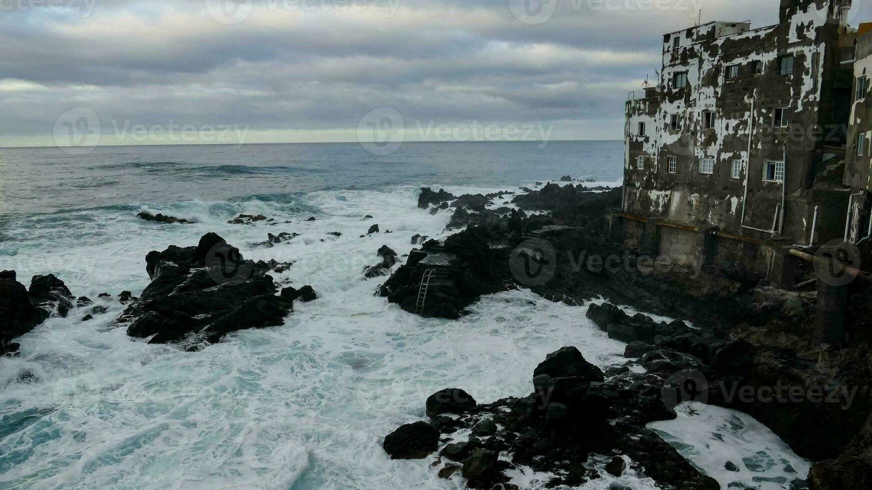 vista panorámica al mar foto