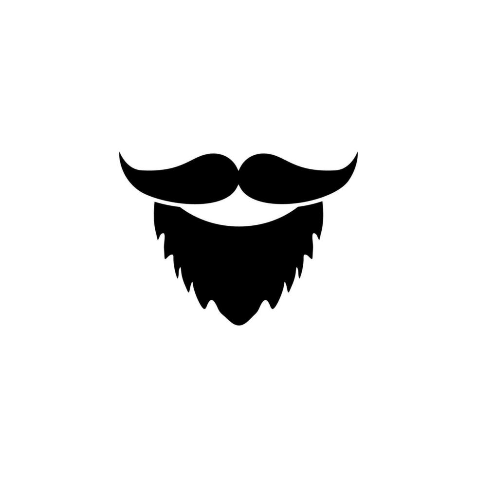 mustache and beard vector icon illustration