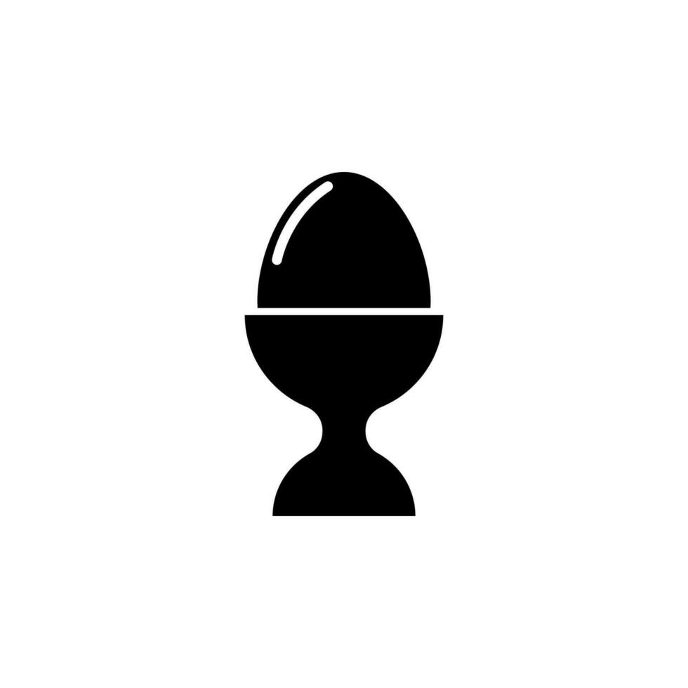 boiled egg vector icon illustration