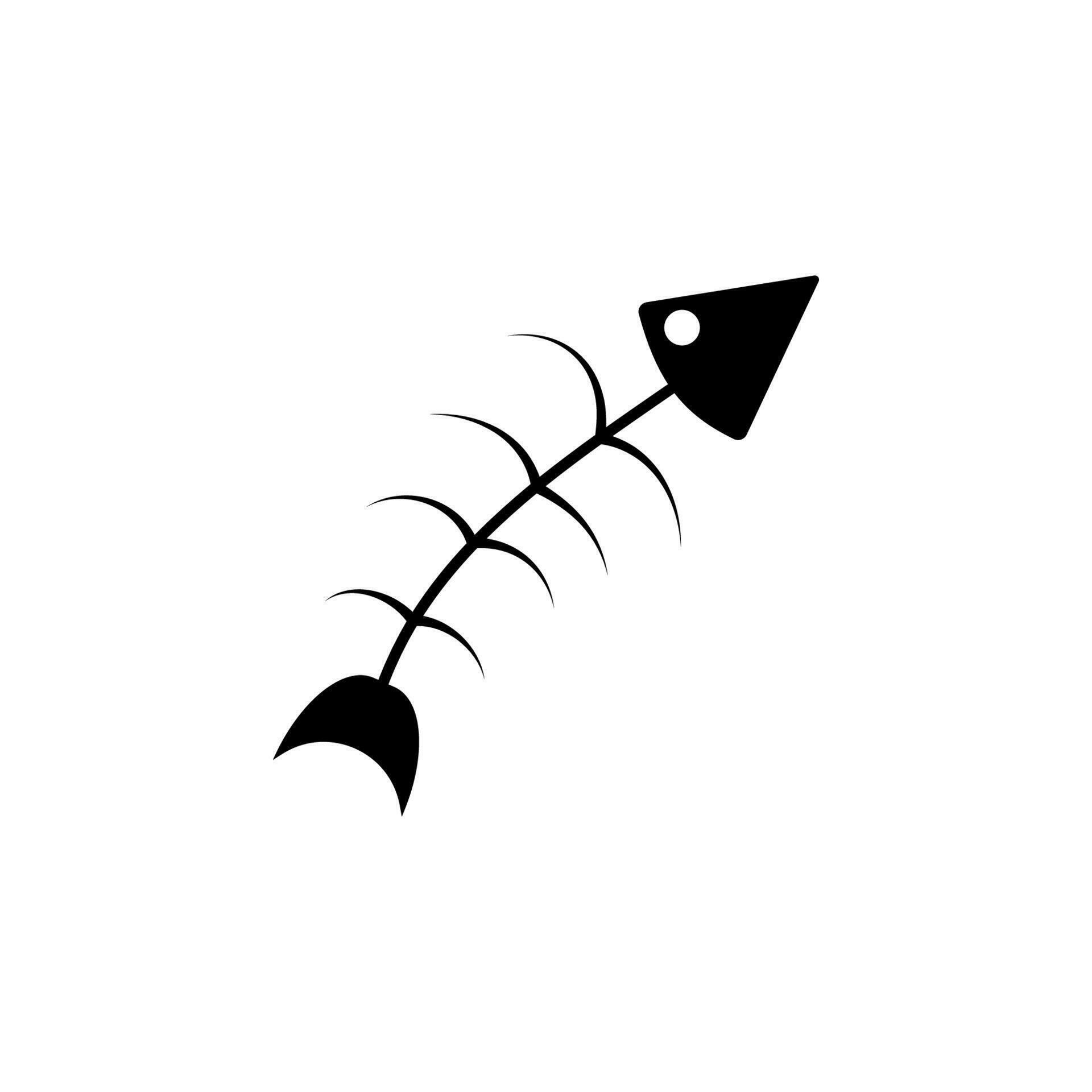 fish bones vector icon illustration 23279279 Vector Art at Vecteezy