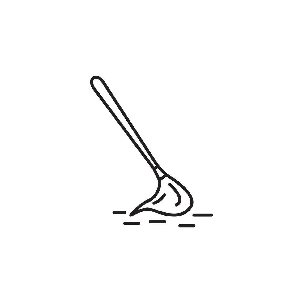 broom vector icon illustration