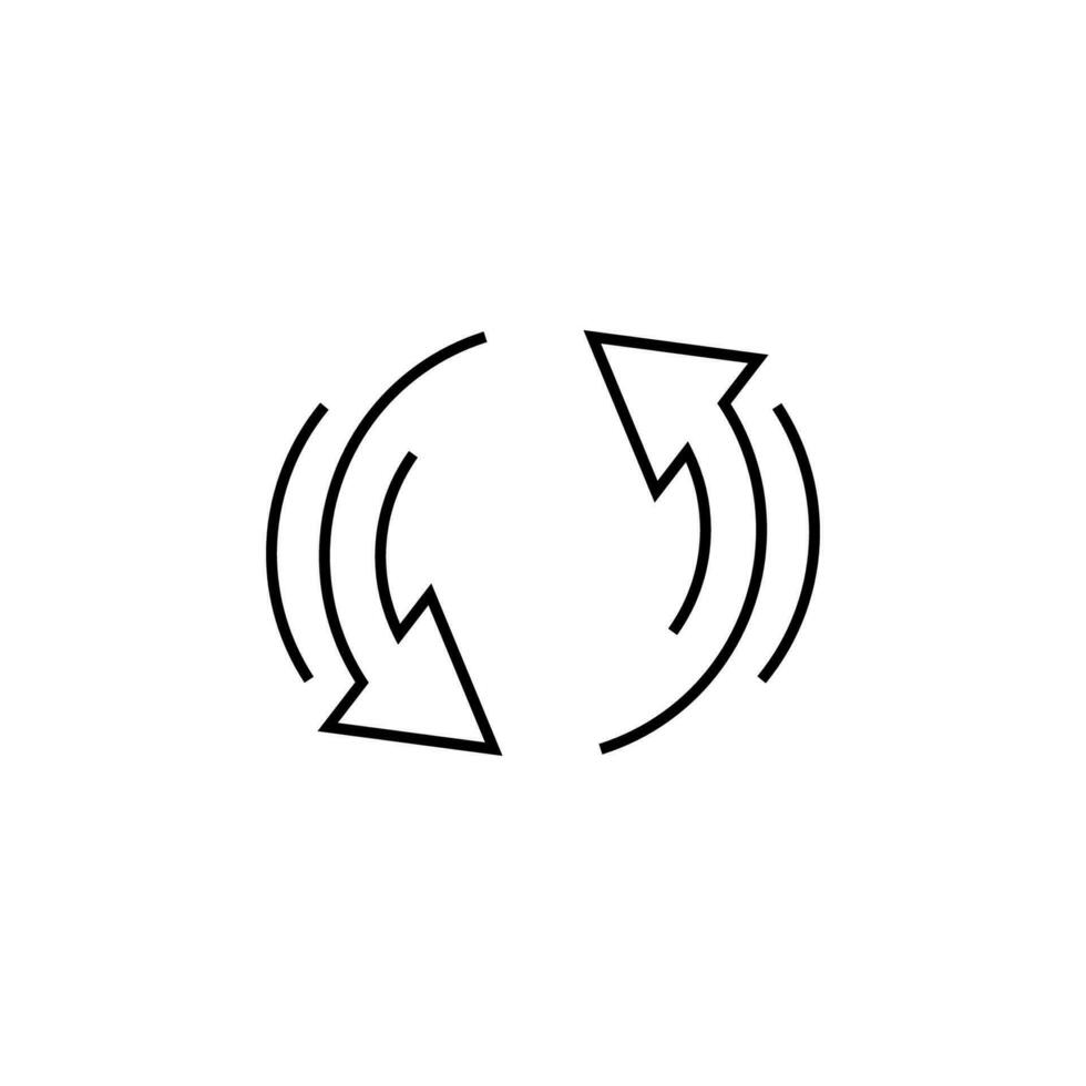 flechas alrededor vector icono ilustración