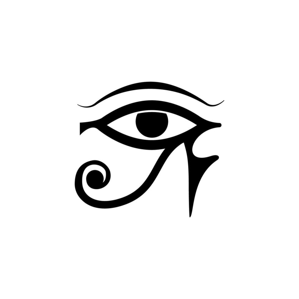 Egipto egipcio ojo vector icono ilustración