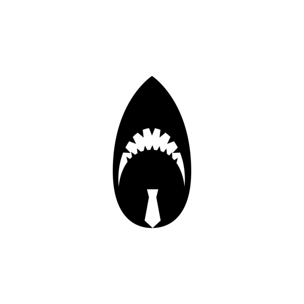 shark business vector icon illustration