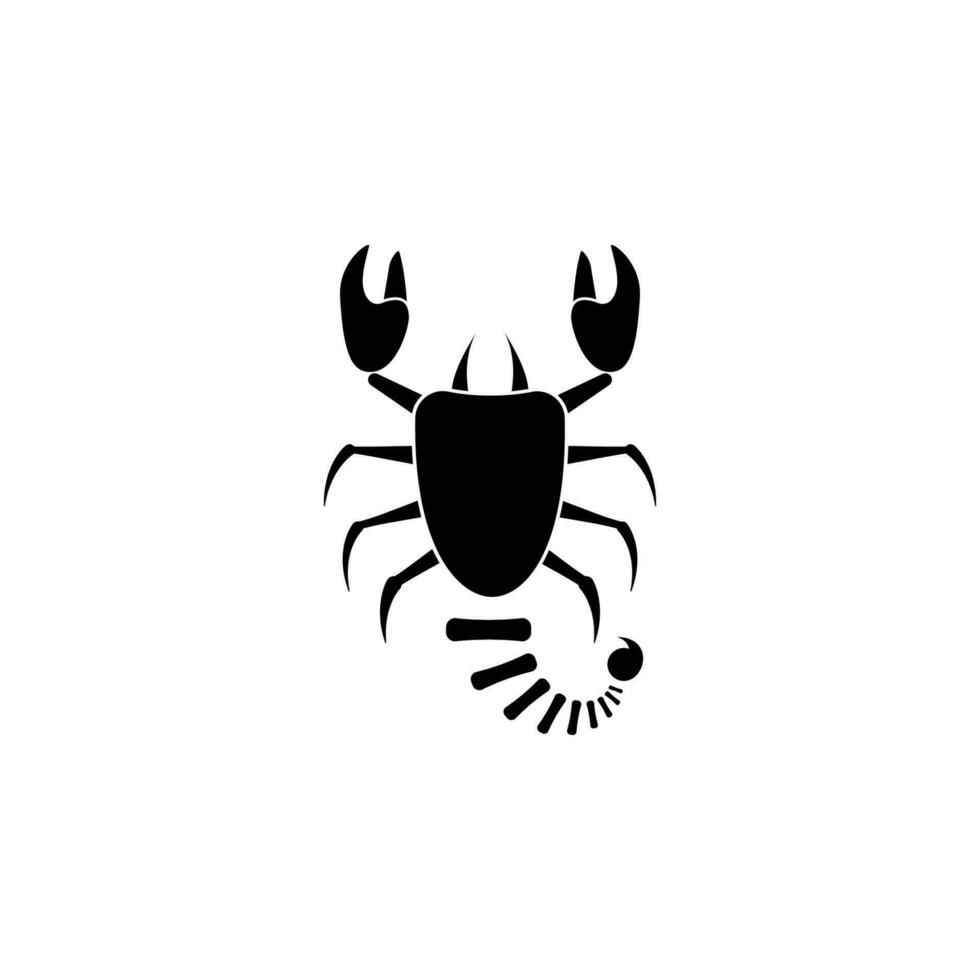 Egypt scorpion vector icon illustration