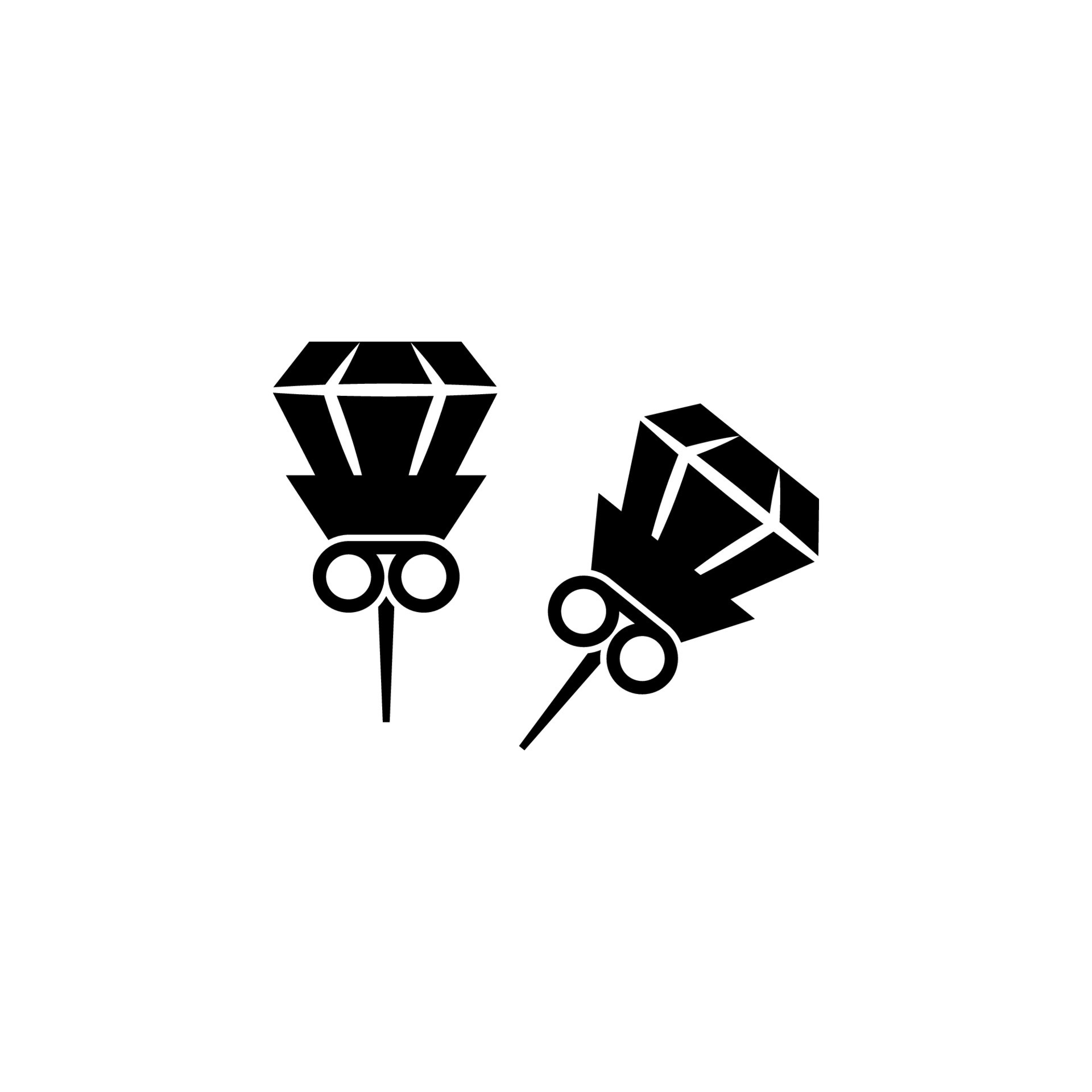 stud earrings vector icon illustration 23279461 Vector Art at Vecteezy