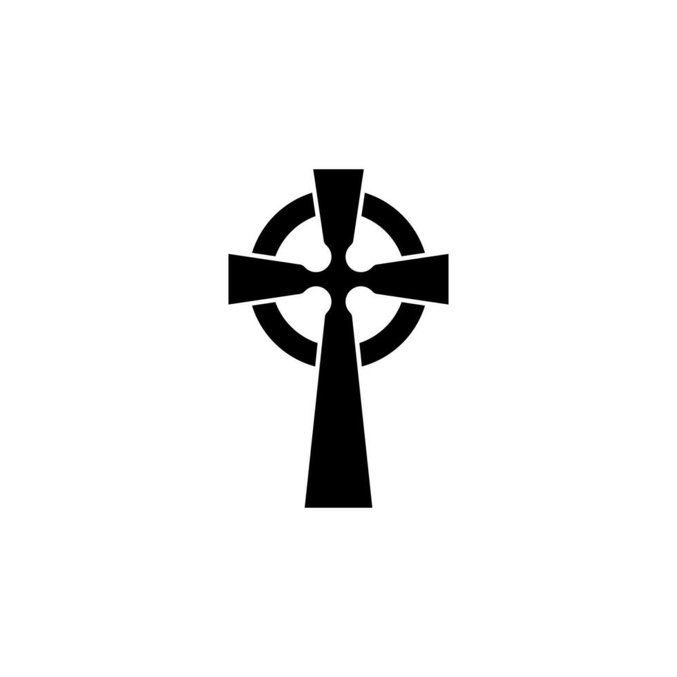 irlandesa cruzar vector icono ilustración