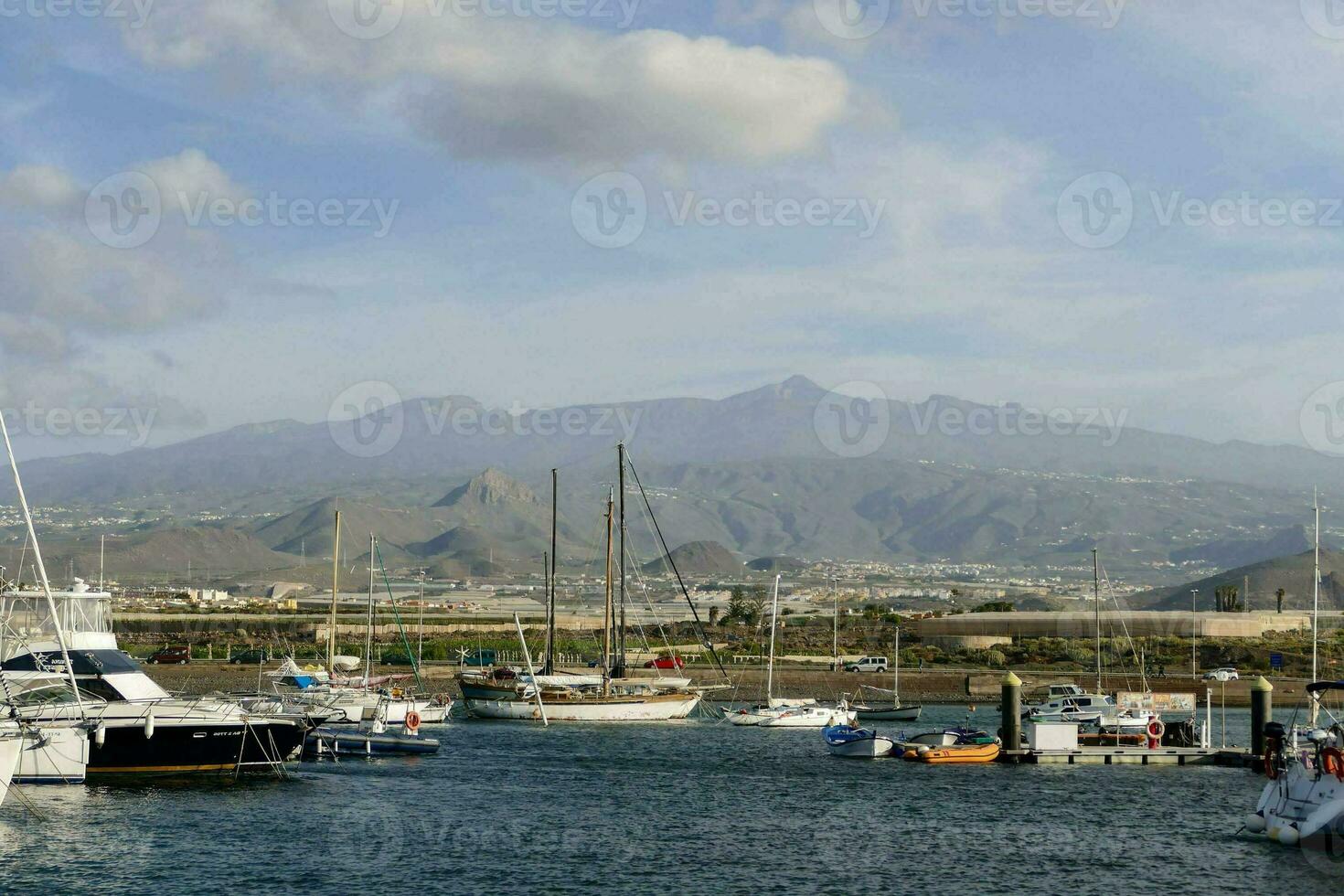 Ships in seaport photo