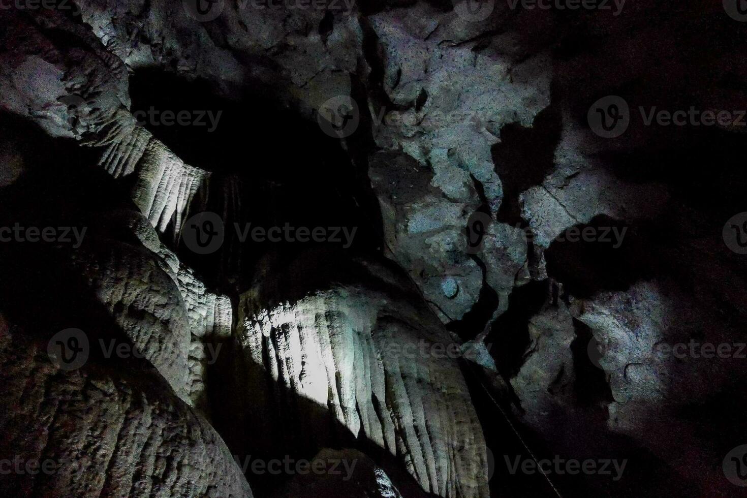 Inside a cave photo