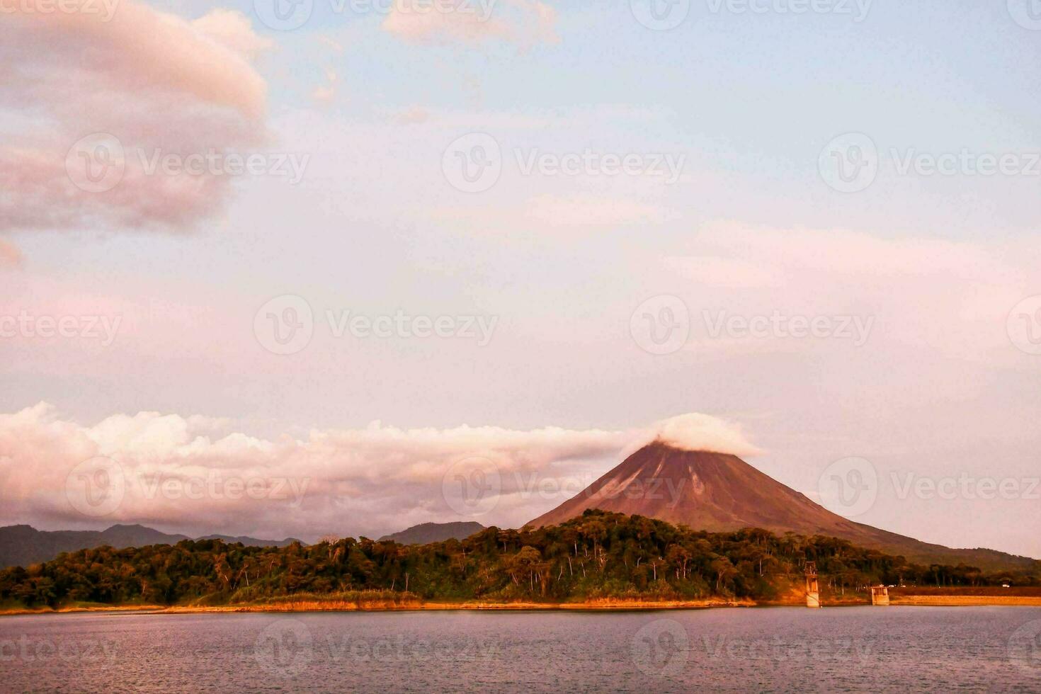 Scenic volcano view photo