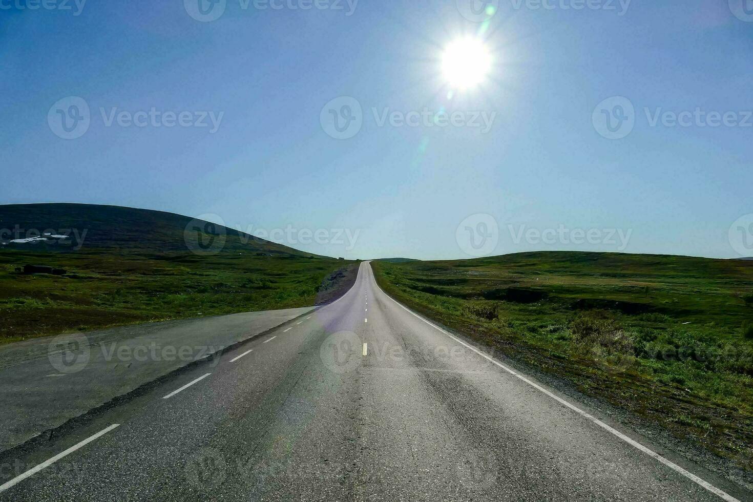 Scenic road view photo