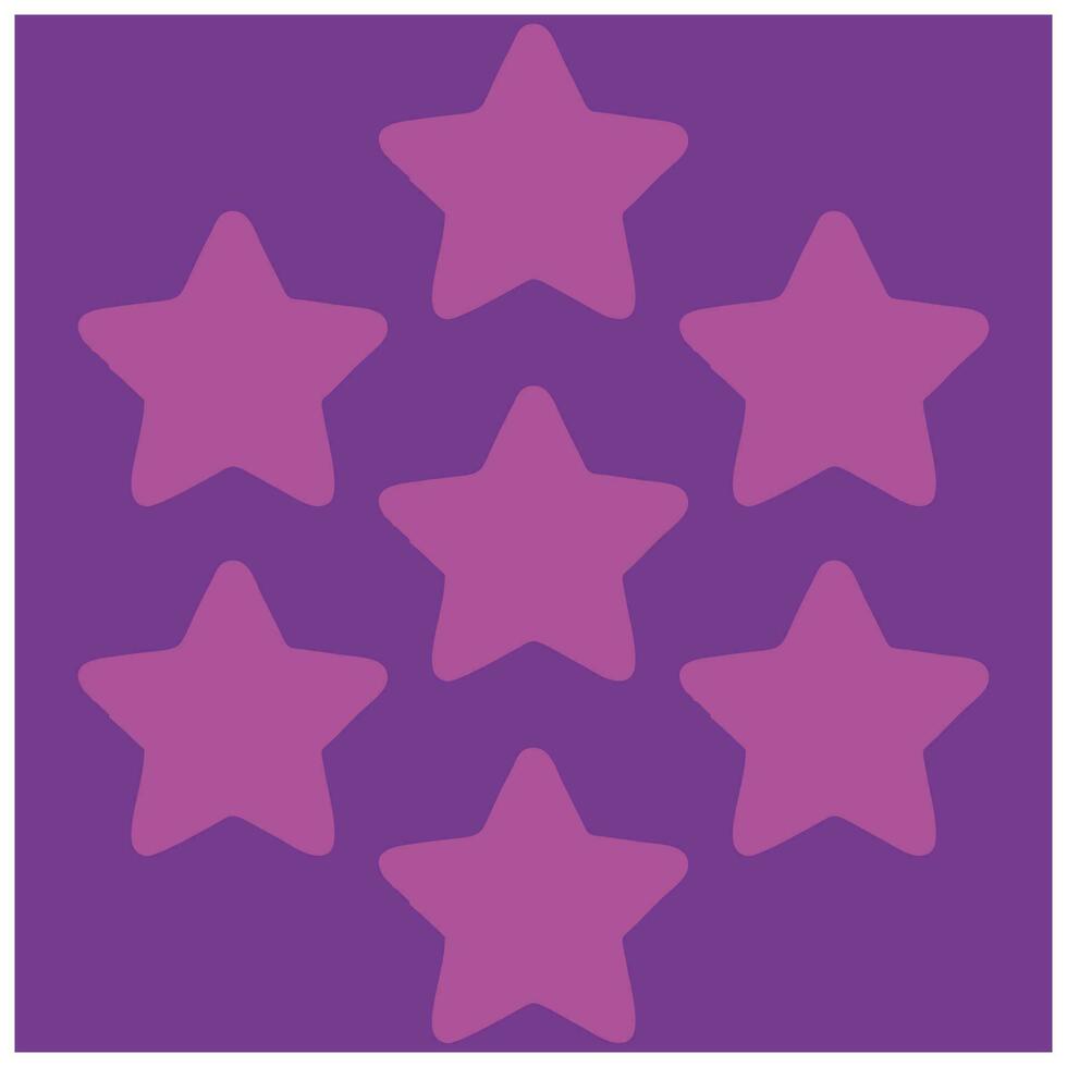 Star seamless pattern background. Vector illustration. Design for prints, textiles, fabrics. Purple sky with light purple stars, bright sky blue background. Editable in EPS10 format