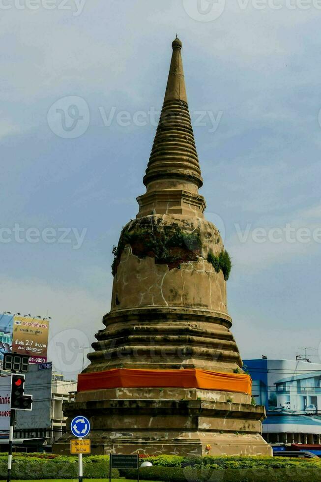 Ancient temple in Thailand photo