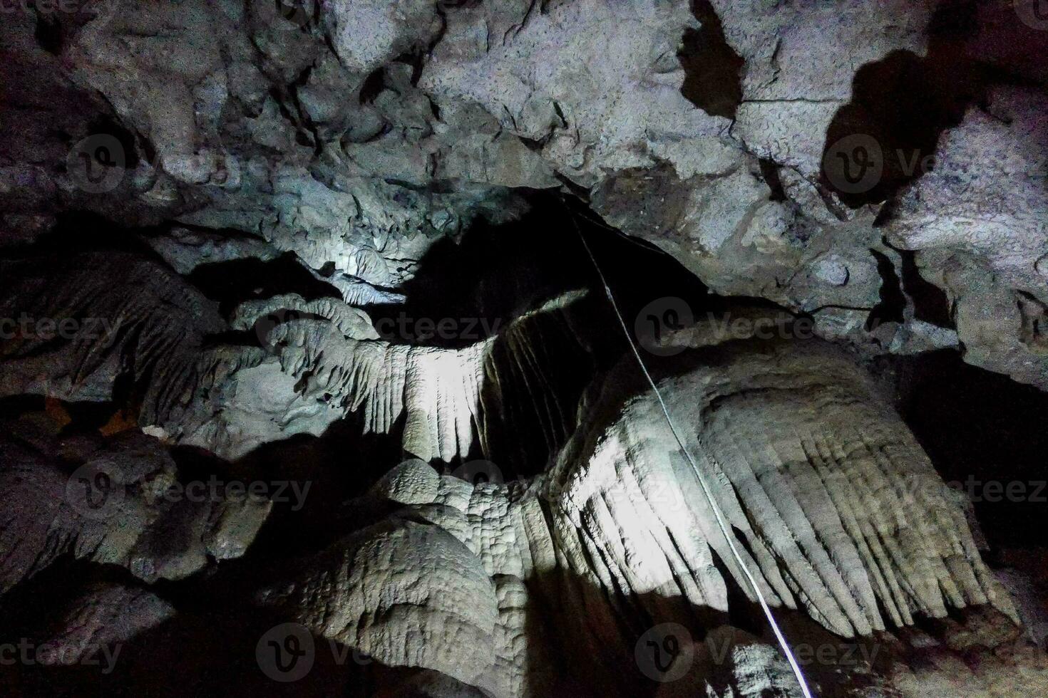 Inside a cave photo