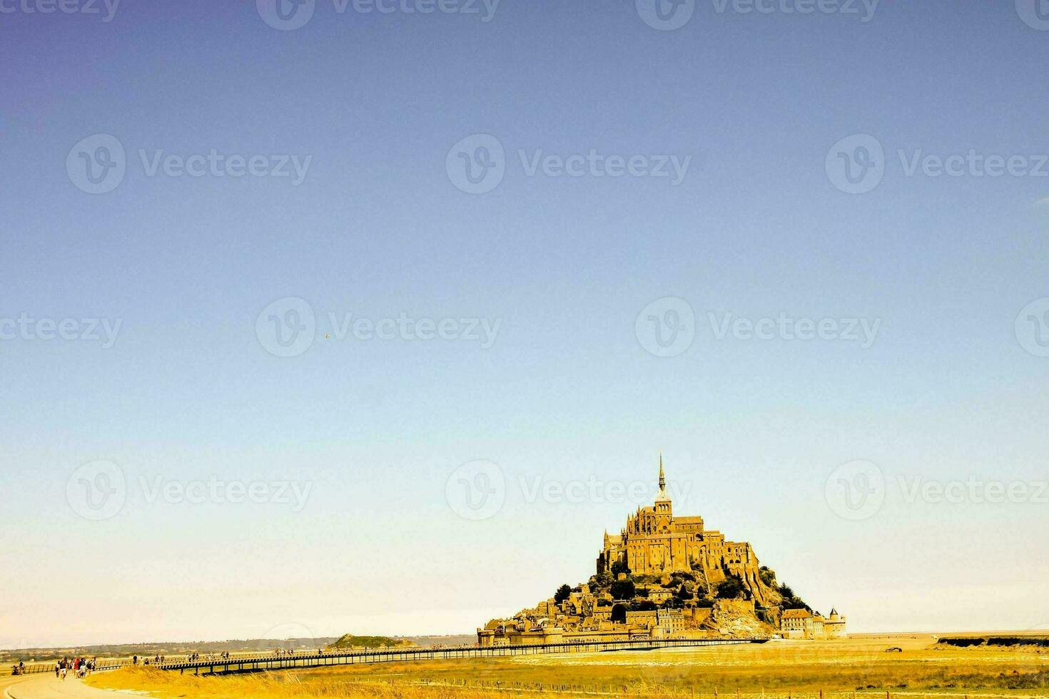 Le Mont Saint-Michel tidal island, Normandy, northern France photo