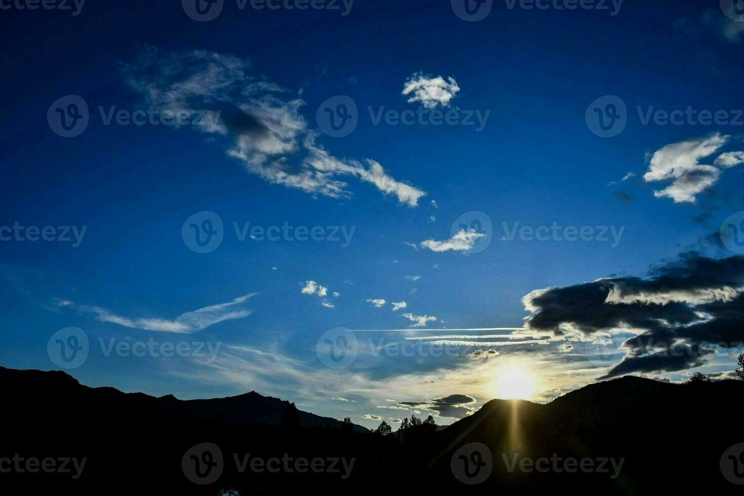 Scenic sunset view photo