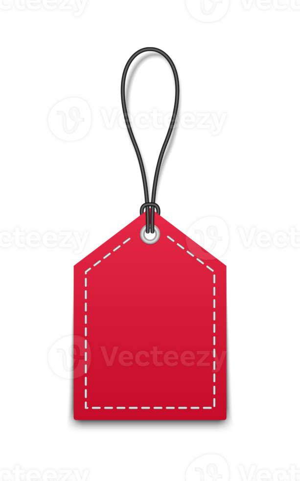 Red price tag sale png