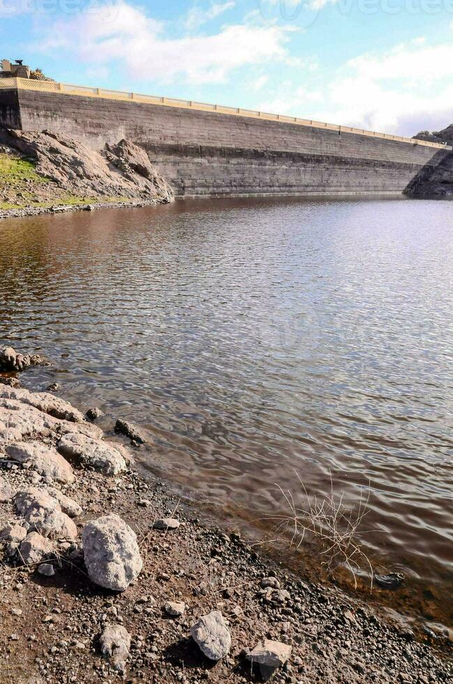 Dam in the mountains photo