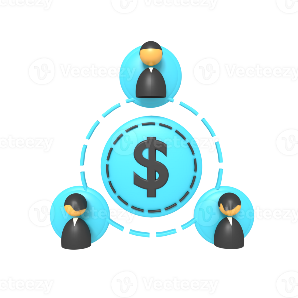 icon circle profile of rendering 3d png
