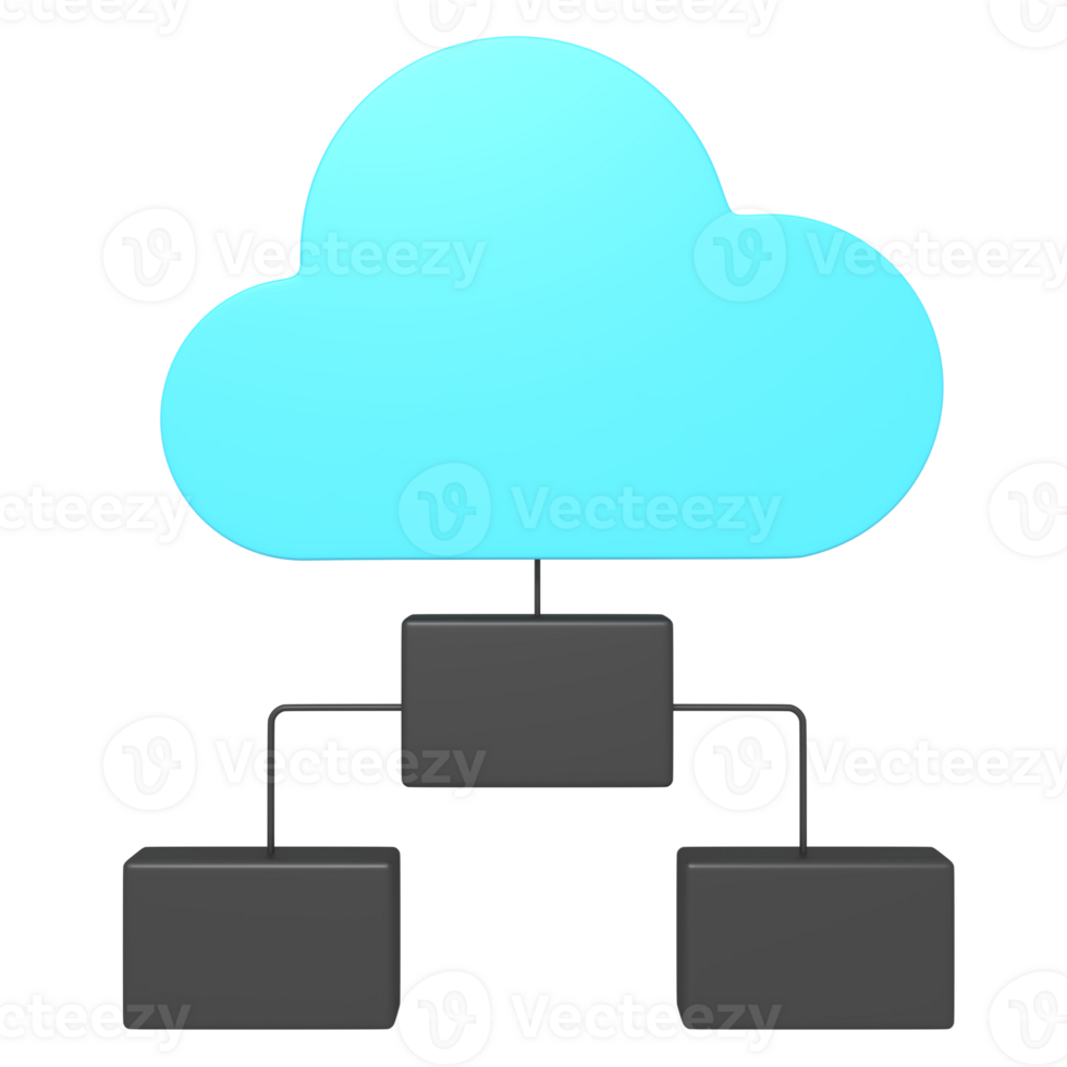 3d icon of cloud structures png