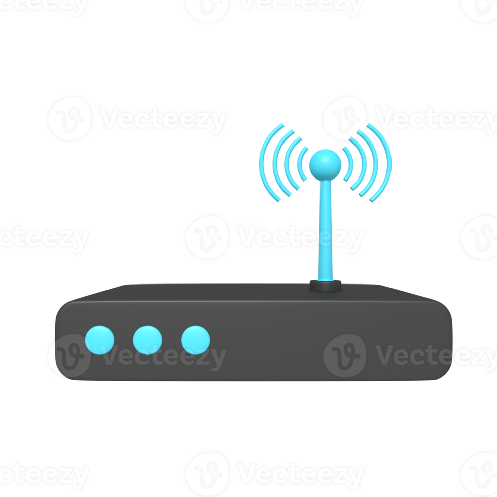 3d icon of internet center router png