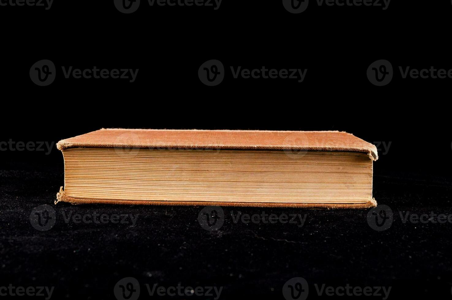 Isolated book on black background photo