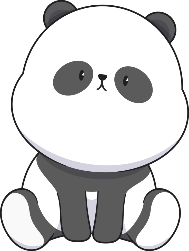 cartone animato carino gigante panda, animale png