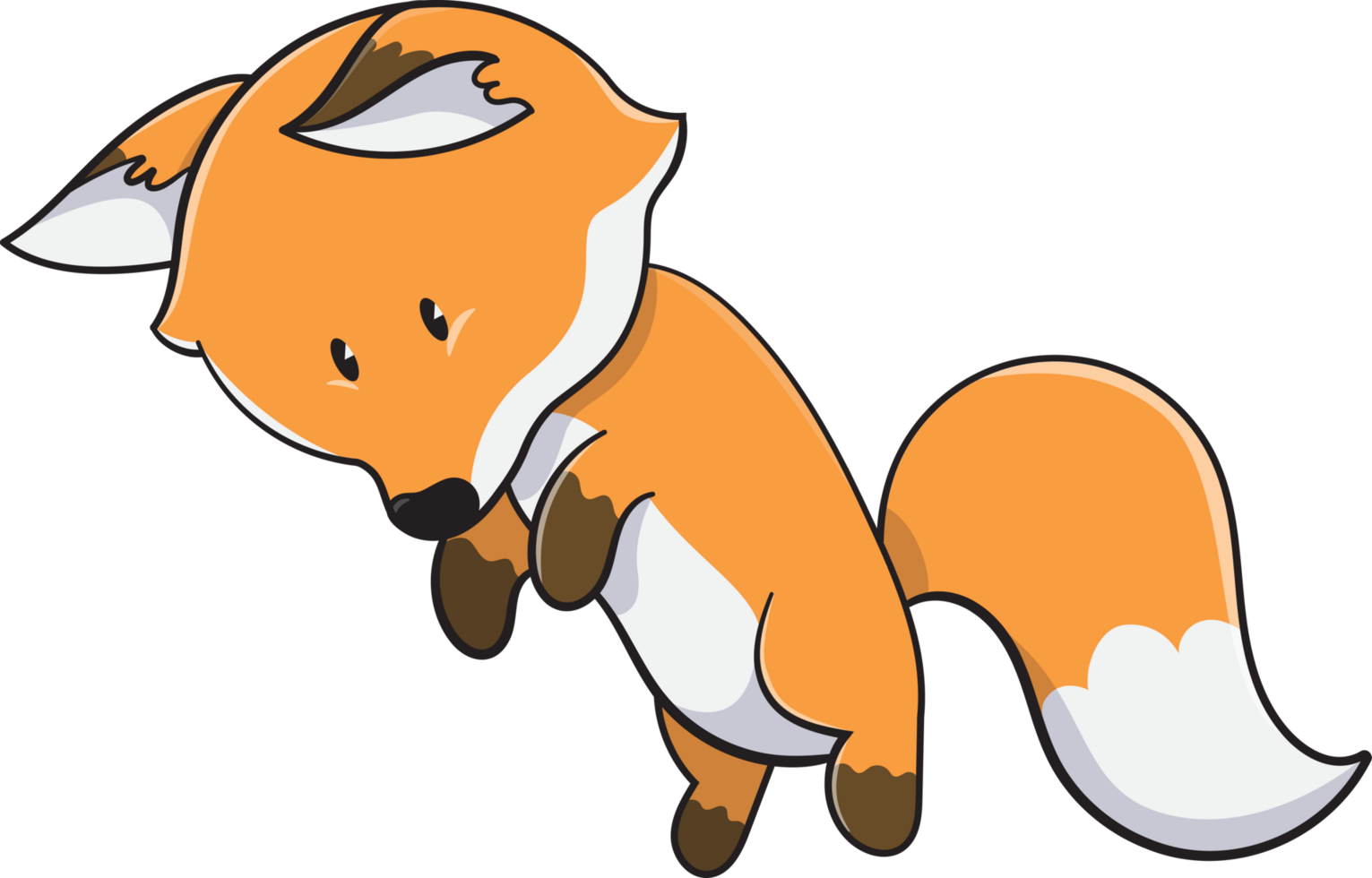 cartone animato carino Volpe, animale png