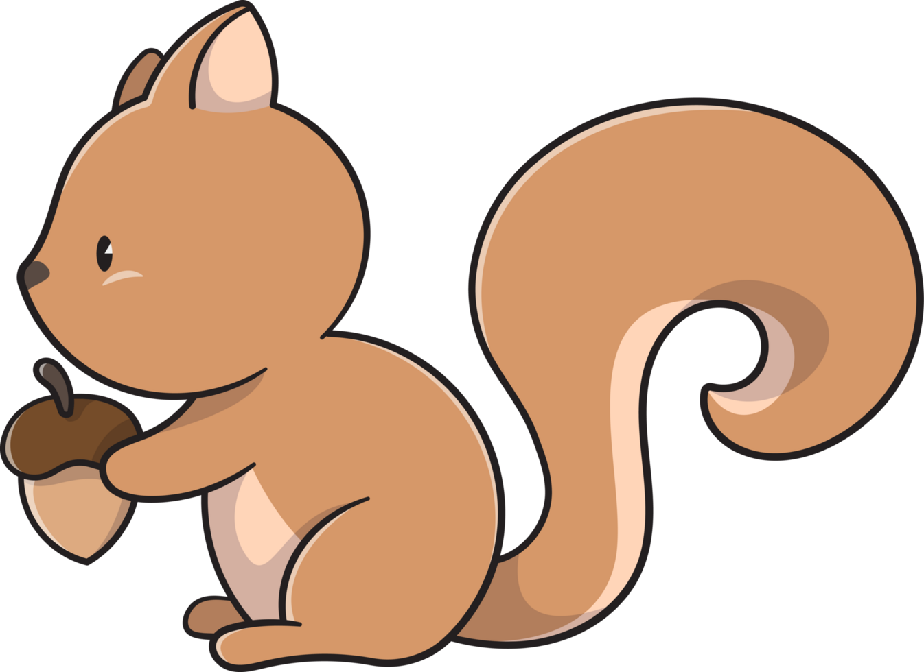 Cartoon cute Squirrel, Animal png