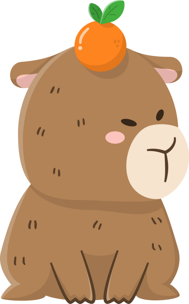 Capybara - Capivara Desenho Kawaii - Free Transparent PNG Clipart