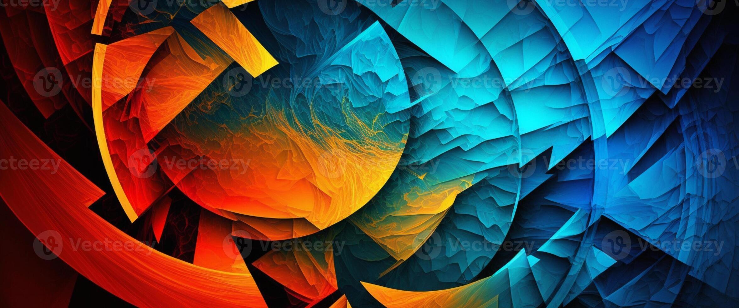 Abstract shape background, geometric colorful backdrop. photo