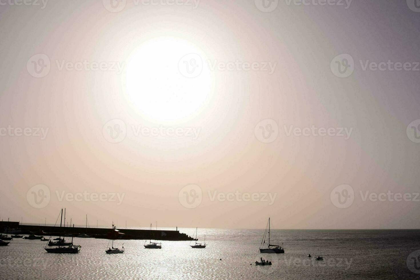 Boats on the sea photo