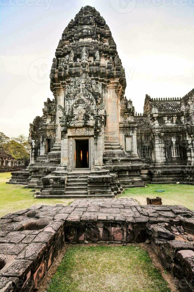 Ancient temple in Thailand photo